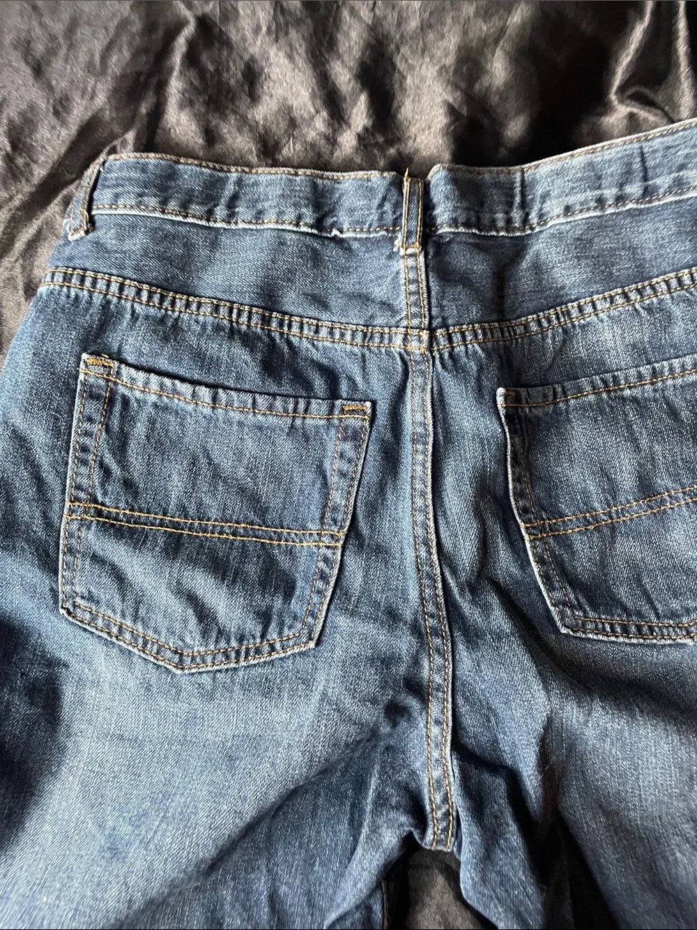 The Children's Place Boys Dark Blue Relaxed Denim Shorts 14H